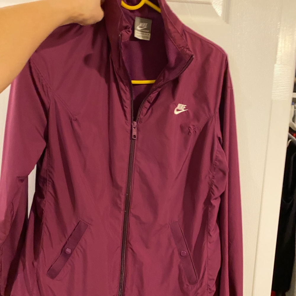 Purple Nike windbreaker jacket